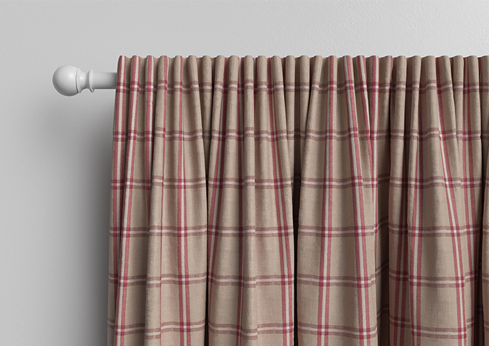 Applecross, Cranberry - Made to Measure Curtains - Image 10